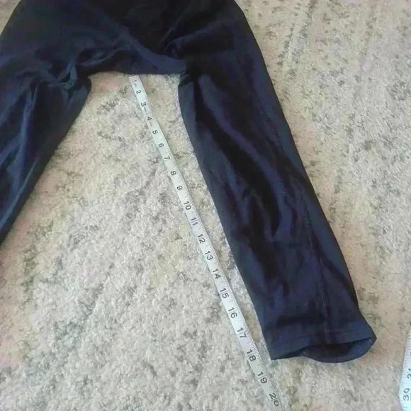 Athleta Womens Black Mid-rise Ruched Cropped Leggings S - Picture 11 of 11